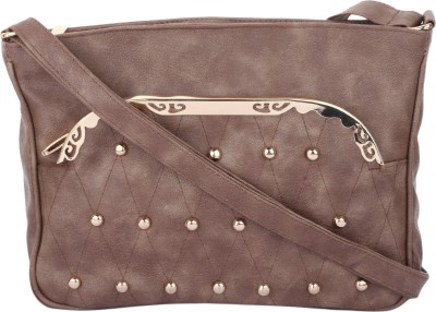 

CRAVEFORIT Girls Casual Khaki PU Sling Bag