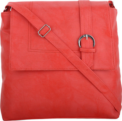 

CRAVEFORIT Girls Casual Pink, Orange PU Sling Bag, Orange;pink