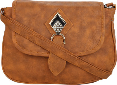 

Vogue Street Girls Casual Gold, Yellow PU Sling Bag