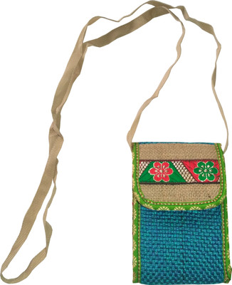 

GREAN Girls Casual Multicolor Jute, Cotton Sling Bag