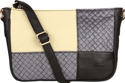

Vdesi Women Evening/Party Black, Beige, Grey PU Sling Bag, Beige;black;grey