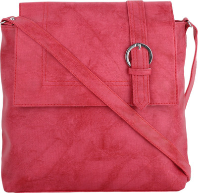 

CRAVEFORIT Girls Casual Pink PU Sling Bag