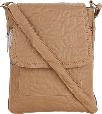 

CRAVEFORIT Girls Casual Beige PU Sling Bag