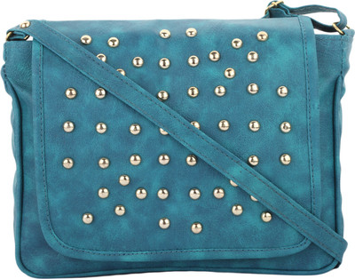 

CRAVEFORIT Girls Casual Green PU Sling Bag