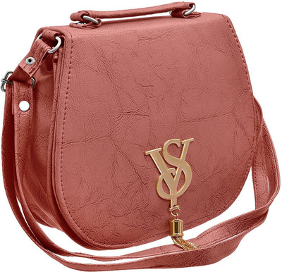 

Tap Fashion Women Casual Pink PU Sling Bag
