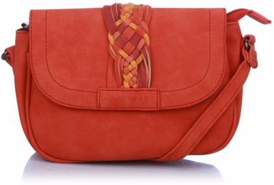

Caprese Women Casual Pink Leatherette Sling Bag