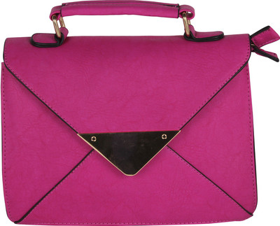 

Pink Rose Women Evening/Party Pink PU Sling Bag