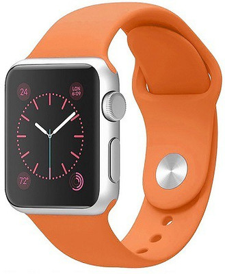 ShopAIS iWatch 42mm Silicon Band Orange Smart Watch Strap(Orange)