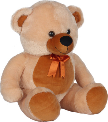 

Ultra Teddy Bear Plush Camel Brown Color with bow tie - 18 inch(Camel Brown)