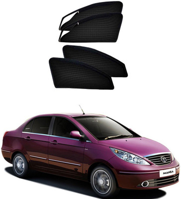 

Mexuss Side Window Sun Shade For Tata Manza(Black)