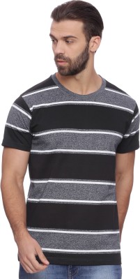 DIFFERENCE OF OPINION Striped Men Round Neck Multicolor T-Shirt