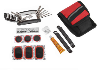 Futaba 2685OUT Cycling Bicycle Portable Tire Repair Multifunctional Kit Red