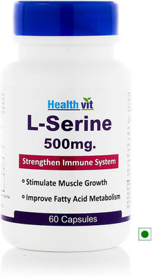 

HealthVit L-Serine 500mg 60 Capsules(60 No)