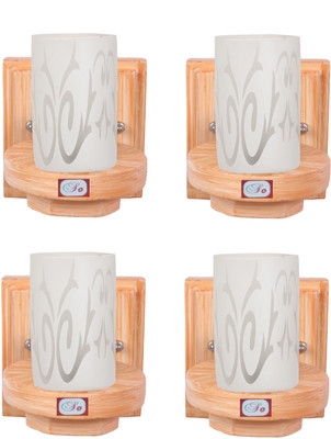 Somil Uplight Wall Lamp Without Bulb(Pack of 4)