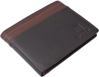 

Toffil Men Black, Brown Genuine Leather Wallet(4 Card Slots)