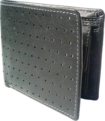 

NUKAICHAU Men Black Genuine Leather Wallet(3 Card Slots), Cobo blk 3