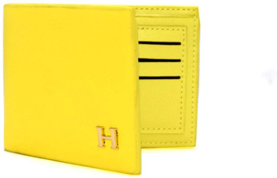 

D'zigners Men Yellow Genuine Leather Wallet(4 Card Slots), Yellow-33