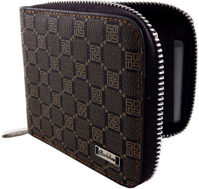 

BOVI'S Men Brown Artificial Leather, Fabric Wallet(5 Card Slots)
