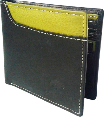 

NUKAICHAU Men Black Genuine Leather Wallet(4 Card Slots), Cobo grn blk 4