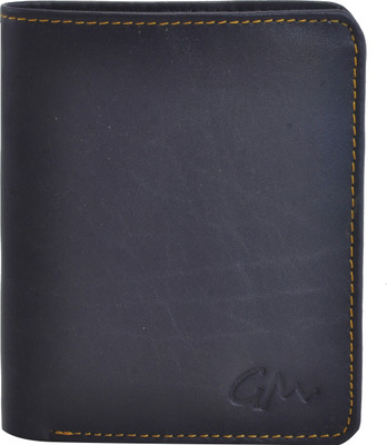 

Gentleman Men Blue Genuine Leather Wallet(9 Card Slots)