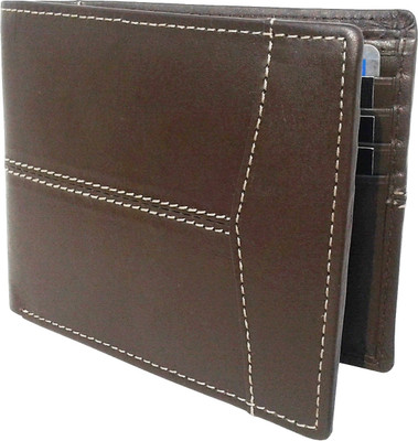 

NUKAICHAU Men Brown Genuine Leather Wallet(8 Card Slots), Cobo brn 8