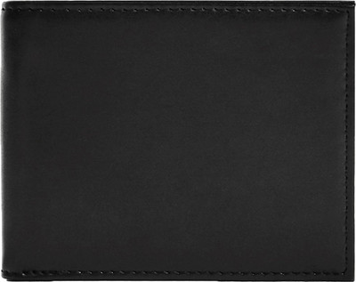 

Adamstone Men Black Genuine Leather Wallet(4 Card Slots), Black-09
