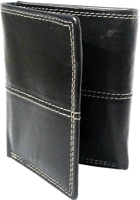 

NUKAICHAU Men Black Genuine Leather Wallet(7 Card Slots), Cobo fld blk 7