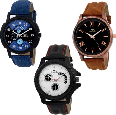 Armado AR-125385 Combo Of 3 Stylish Watch  - For Men   Watches  (Armado)