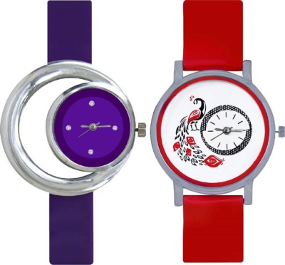 LEBENSZEIT Latest Fashion Beautiful Designer Best Selling Quality Purple & Red Watch  - For Girls   Watches  (LEBENSZEIT)