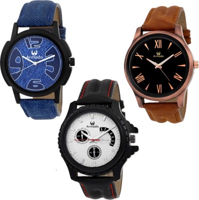 Armado AR-11535 Combo Of 3 Stylish Watch  - For Men   Watches  (Armado)