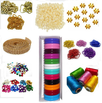 AM Silk thread bangle making designing kit with all materials & multiple accessories- with kada bangles