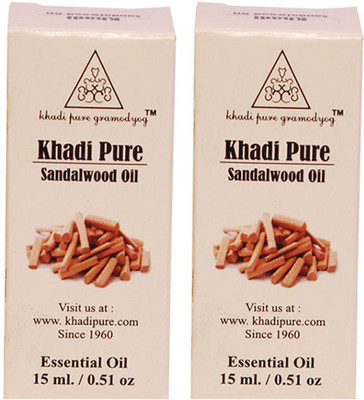 

Khadi Pure Sandalwood Oil- Set of 2(30 ml)