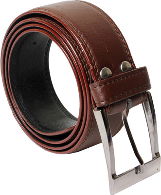 

AYMH Men Formal Brown Artificial Leather Belt