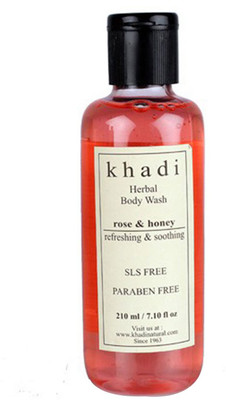 

Khadi Natural Rose And Honey Body Wash- Sls & Paraben Free(210 ml)