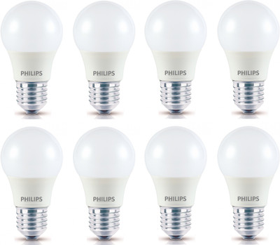 

Philips 2.7 W Round E27 LED Bulb(White, Pack of 8)