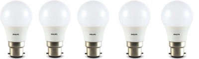 

Philips 2.7 W Round B22 LED Bulb(White, Pack of 5)
