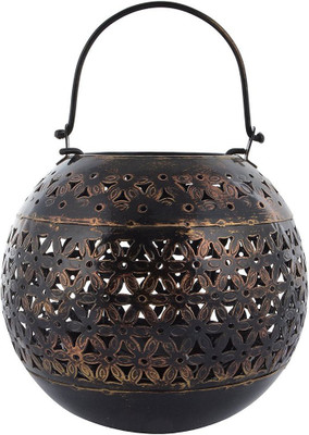 

Paheli Craft Iron Metal Circular Small Golden T light Home Décor Iron 1 - Cup Tealight Holder(Multicolor, Pack of 1)