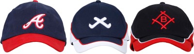 Ojass Embroidered 3D Embroidered Cap(Pack of 3) at flipkart