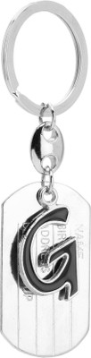 GCT Alphabet Letter G Metal Design-KC40 Key Chain(Silver)