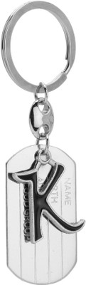 GCT Alphabet Letter K Metal Design-KC40 Key Chain(Silver)