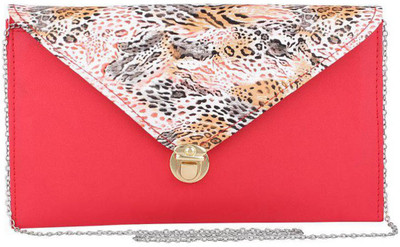

GENPURS Casual Red Clutch