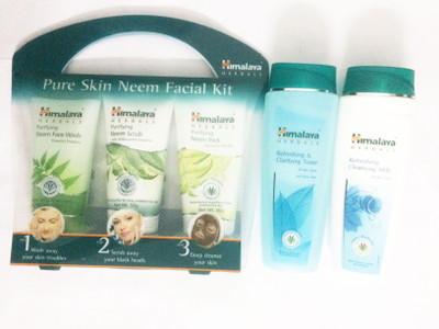 

Himalaya neem facial kit with refreshing milk, refreshing toner(Set of)