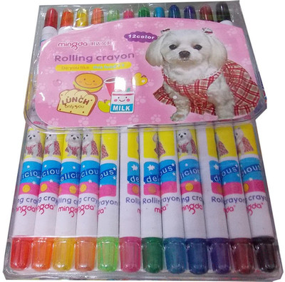 

Mingda Rolling Crayon(Set of 12, Multicolor)