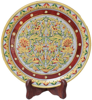 

Crafticia Stoneware Decorative Platter(Multicolor)