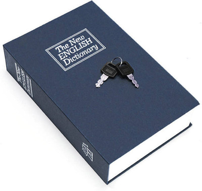 

Bruzone Dictionary Book Style Hidden Vault with Keys Safe Locker(Key Lock)