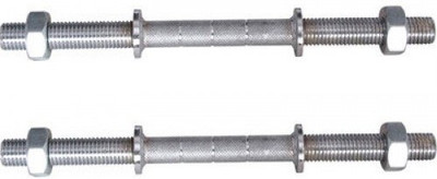 

Solutions24x7 14 inch Steel Dumbbell Rod With Screw Adjustable Dumbbell(0.95 kg), Silver