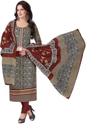 Jevi Prints Pure Cotton Printed Salwar Suit Material(Unstitched)
