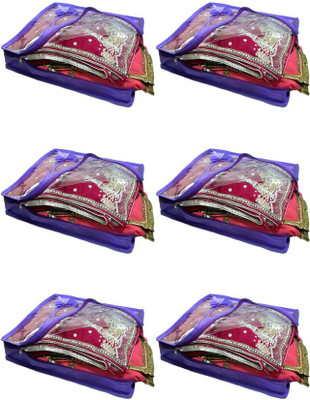 

Aadhya Multipurpose Non Woven Saree Cover pack of 6 a(Purple)