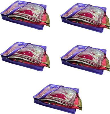 

Aadhya Multipurpose Non Woven Saree Cover pack of 5 c(Purple)