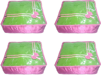 

Aadhya Multipurpose Satin saree Cover pack of 4 e(Pink)